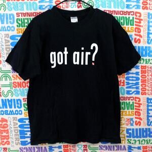 Got Air Dive Bonaire Netherlands Antilles T Shirt Size L Black Vintage Y2K